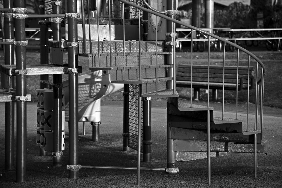 Playground In Black And White 